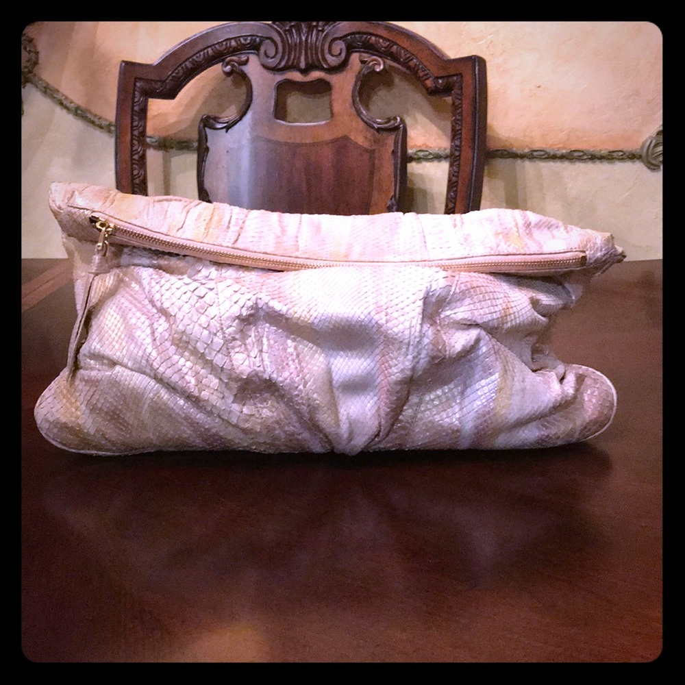 Elie Tahari Python Oversized Clutch! - image 1